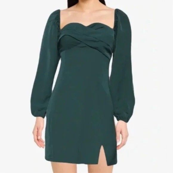 Abercrombie & Fitch Dresses & Skirts - Abercrombie Fitch Dress Dark Green Women Size XSP Petite Mini Square Neckline